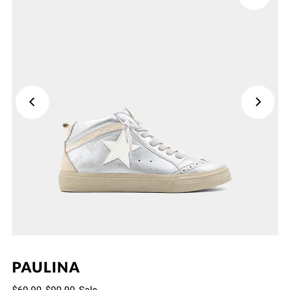 ShuShop Paulina silver hightop, size 6.5, brand new - Picture 1 of 4